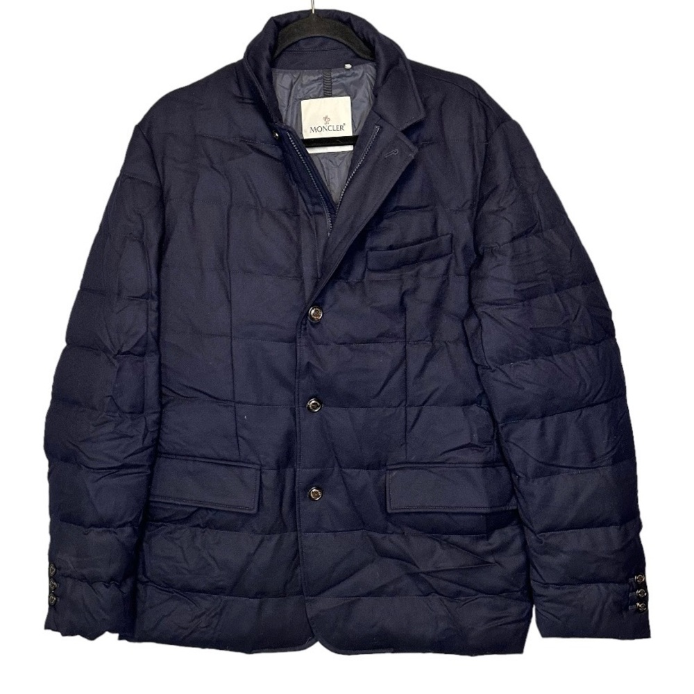 Moncler Rodin Giubbotto Down Puffer Italian Designer Navy Jacket 5 XXL